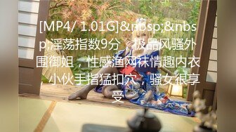 [MP4/ 1.01G]&nbsp;&nbsp;淫荡指数9分，极品风骚外围御姐，性感渔网袜情趣内衣，小伙手指猛扣穴，骚女很享受