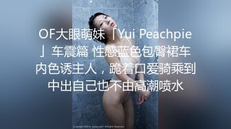 OF大眼萌妹「Yui Peachpie」车震篇 性感蓝色包臀裙车内色诱主人，跪着口爱骑乘到中出自己也不由高潮喷水