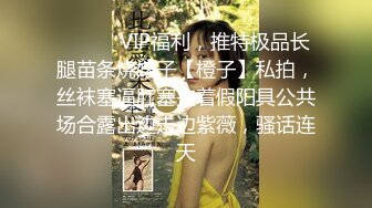 ❤️❤️VIP福利，推特极品长腿苗条烧婊子【橙子】私拍，丝袜塞逼肛塞夹着假阳具公共场合露出边走边紫薇，骚话连天