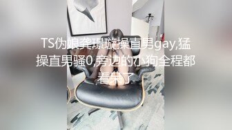 TS伪娘龚璟璇操直男gay,猛操直男骚0,旁边的小狗全程都看呆了