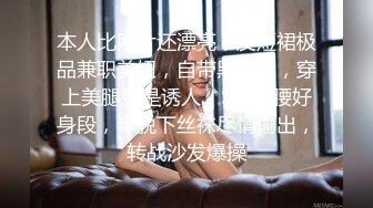 本人比照片还漂亮，皮短裙极品兼职美妞，自带黑丝袜，穿上美腿更是诱人，S型细腰好身段，半脱下丝袜尽情输出，转战沙发爆操