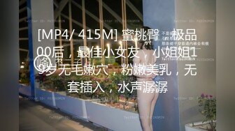 [MP4/ 415M] 蜜桃臀，极品00后，最佳小女友，小姐姐19岁无毛嫩穴，粉嫩美乳，无套插入，水声潺潺